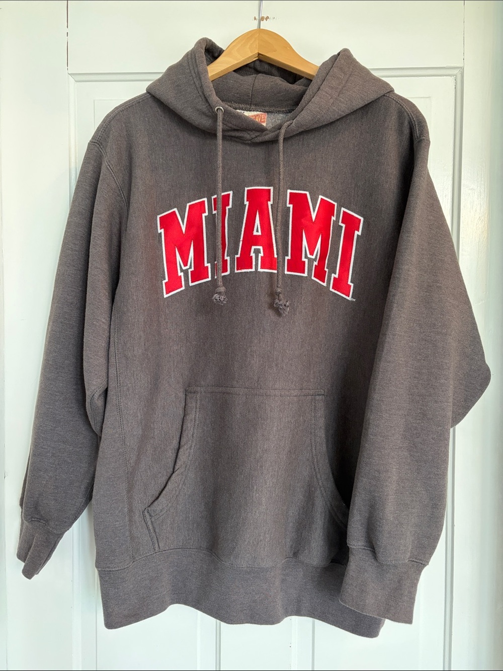 Vintage MV Sport Proweave Miami University Gray Hoodie Size Medium